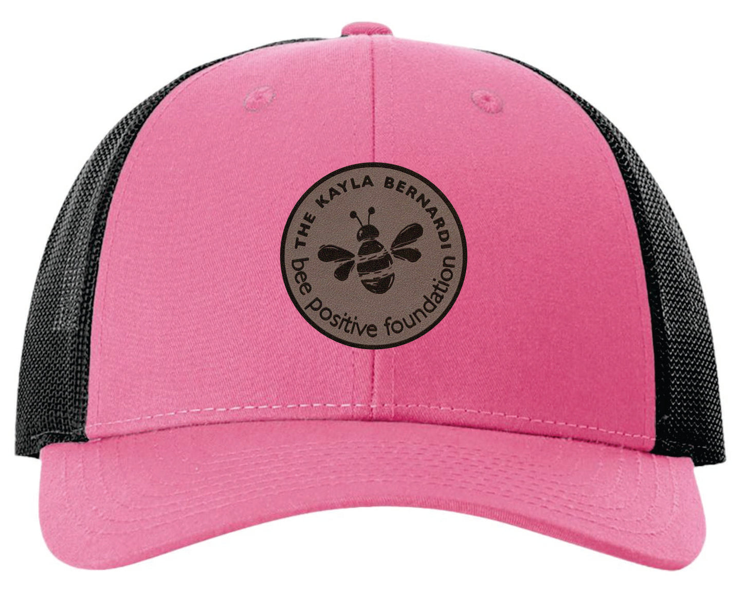 Hot pink/black pro trucker hat