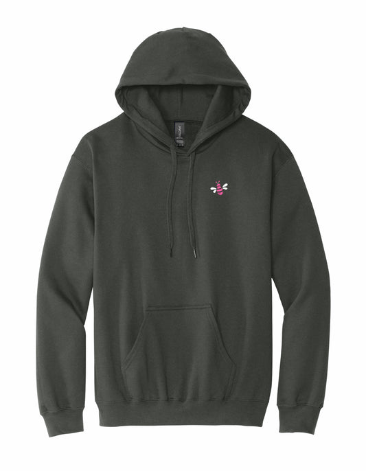 Unisex Smoke color sweatshirt with logo front and back